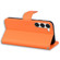 Samsung Galaxy S23 5G Cartoon Buckle Horizontal Flip Leather Phone Case - Orange