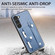 Samsung Galaxy S21+ 5G Wristband Kickstand Wallet Back Phone Case with Tool Knife - Brown