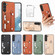 Samsung Galaxy S21+ 5G Wristband Kickstand Wallet Back Phone Case with Tool Knife - Brown