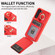 Samsung Galaxy S23 5G Vertical Card Bag Ring Holder Phone Case with Dual Lanyard - Red