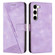 Samsung Galaxy S23 5G Dream Triangle Leather Phone Case with Lanyard - Purple