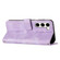 Samsung Galaxy S23 5G Dream Triangle Leather Phone Case with Lanyard - Purple