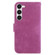 Samsung Galaxy S23 5G Little Tiger Embossed Leather Phone Case - Rose Red