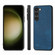 Samsung Galaxy S23 5G ENKAY Retro Leather Skin PC Phone Case with 0.18mm Glass Film - Blue