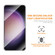 Samsung Galaxy S23 5G ENKAY Retro Leather Skin PC Phone Case with 0.18mm Glass Film - Blue