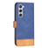 Samsung Galaxy S23 5G BF11 Color Matching Skin Feel Leather Phone Case - Blue