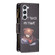 Samsung Galaxy S23 5G Colored Drawing Pattern Zipper Leather Phone Case - Bear
