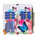 Samsung Galaxy S23 5G Colored Drawing Pattern Zipper Leather Phone Case - Two Butterflies