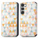 Samsung Galaxy S23 5G CaseNeo Colorful Magnetic Leather Phone Case - Rhombus