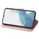 Samsung Galaxy S23 5G Four-leaf Clasp Embossed Buckle Leather Phone Case - Rose Gold
