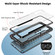 Samsung Galaxy S23 5G iPAKY Thunder Series Aluminum Frame + TPU Bumper + Clear PC Shockproof Phone Case - Black