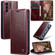 Samsung Galaxy S23 5G CaseMe 003 Crazy Horse Texture Leather Phone Case - Red