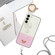 Samsung Galaxy S23 5G Bronzing Butterfly Flower TPU Phone Case with Lanyard - Dandelions Samsung Galaxy S23 5G Bronzing Butterfly Flower TPU Phone Case with Lanyard - Dandelions
