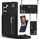 Samsung Galaxy S23 5G Cross-body Zipper Square TPU+PU Back Cover Case - Black