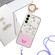 Samsung Galaxy S23 5G Bronzing Butterfly Flower TPU Phone Case with Lanyard - Cherry Blossoms