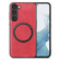Samsung Galaxy S23 5G Solid Color Leather Skin Back Cover Phone Case - Red