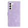 Samsung Galaxy S23 5G Flower Butterfly Embossing Pattern Leather Phone Case - Purple