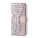 Samsung Galaxy S23 5G Laser Glitter Powder Crocodile Texture Leather Phone Case - Silver