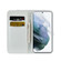 Samsung Galaxy S23 5G Laser Glitter Powder Crocodile Texture Leather Phone Case - Silver
