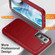 Samsung Galaxy S23 5G Life Waterproof Rugged Phone Case - Red + Black