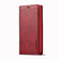 Samsung Galaxy S23 5G LC.IMEEKE LC-001 Color Matching Frosted Leather Phone Case - Red