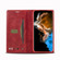 Samsung Galaxy S23 5G LC.IMEEKE LC-001 Color Matching Frosted Leather Phone Case - Red