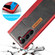 Samsung Galaxy S23 5G LC.IMEEKE LC-001 Color Matching Frosted Leather Phone Case - Red