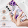 Samsung Galaxy S23 5G Electroplating IMD TPU Phone Case - Purple Flower