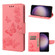 Samsung Galaxy S23 5G Butterfly Embossed Horizontal Flip Leather Phone Case - Pink