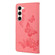 Samsung Galaxy S23 5G Butterfly Embossed Horizontal Flip Leather Phone Case - Pink