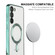Samsung Galaxy S23 ENKAY Hat-Prince Magnet Slim Clear Case Electroplated Shockproof Camera Protection Cover - Black