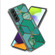 Samsung Galaxy S23 5G Colored Drawing Clear TPU Phone Protective Case - Green Marble