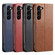 Samsung Galaxy S23 5G Fierre Shann PU Genuine Leather Texture Leather Phone Case - Brown