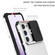 Samsung Galaxy S23 5G Stereoscopic Holder Sliding Camshield Phone Case - White