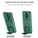 Samsung Galaxy S23 5G Stereoscopic Holder Sliding Camshield Phone Case - Dark Green