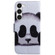 Samsung Galaxy S23 5G Coloured Drawing Flip Leather Phone Case - Panda