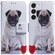Samsung Galaxy S23 5G Coloured Drawing Flip Leather Phone Case - Pug