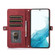 Samsung Galaxy S23 5G Zipper Card Slot Buckle Wallet Leather Phone Case - Red