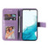 Samsung Galaxy S23 5G 7-petal Flowers Embossing Leather Phone Case - Purple
