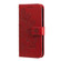 Samsung Galaxy S23 5G 7-petal Flowers Embossing Leather Phone Case - Red