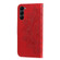 Samsung Galaxy S23 5G 7-petal Flowers Embossing Leather Phone Case - Red