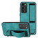 Samsung Galaxy S23 5G Wristband Holder Leather Back Phone Case - Green