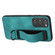 Samsung Galaxy S23 5G Wristband Holder Leather Back Phone Case - Green