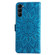 Samsung Galaxy S23 5G Embossed Sunflower Leather Phone Case - Blue