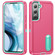 Samsung Galaxy S23 5G 3 in 1 Rugged Holder Phone Case - Pink+Blue