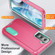 Samsung Galaxy S23 5G 3 in 1 Rugged Holder Phone Case - Pink+Blue