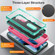 Samsung Galaxy S23 5G 3 in 1 Rugged Holder Phone Case - Pink+Blue