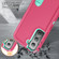 Samsung Galaxy S23 5G 3 in 1 Rugged Holder Phone Case - Pink+Blue