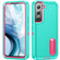 Samsung Galaxy S23 5G 3 in 1 Rugged Holder Phone Case - Blue+Pink