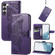 Samsung Galaxy S23 5G Butterfly Love Flower Embossed Leather Phone Case - Purple